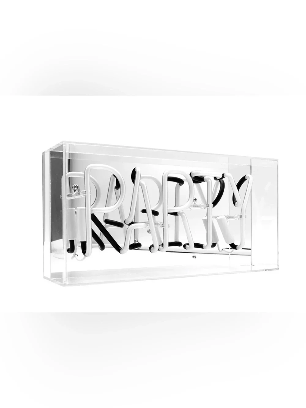 LOCOMOCEAN | “PARTY” GLASS NEON BOX SIGN 🎉✨💗